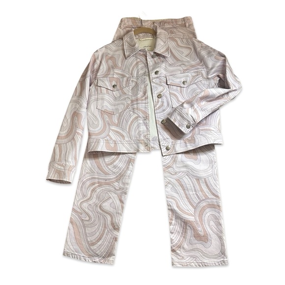 WILFRED set - Matching Pants with Jacket in a swirl pastel design